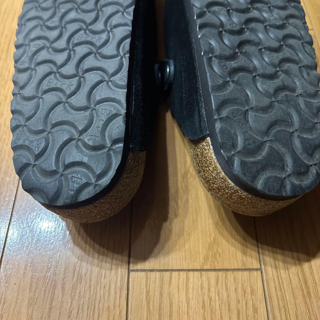 美品！ビルケンシュトック ボストン ブラック 38 24.5 スエード