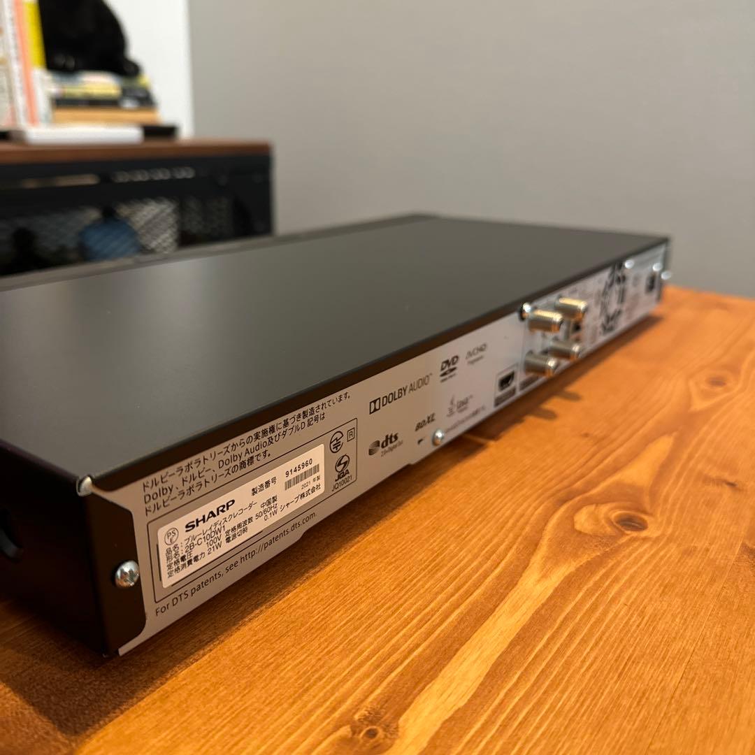 シャープ ブルーレイレコーダー ブラック 2B-C10DW1