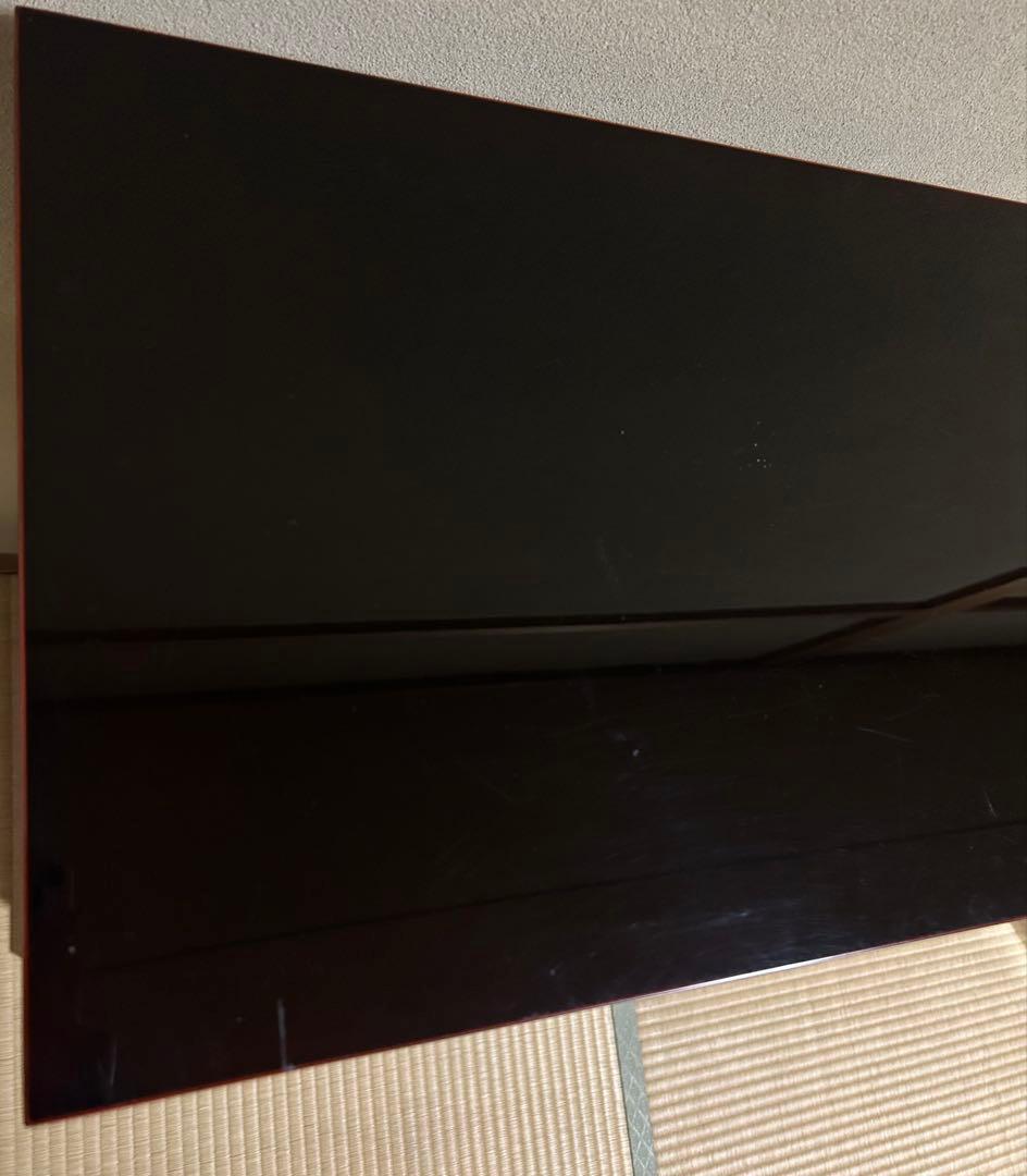 本漆　輪島塗　茶箪笥　モダンなデザイン　ワインレッド