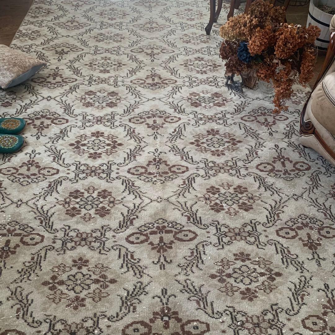 ぼーるちゃん様　超大判　262×167 モロッカンタイル　トルコヴィンテージラグ