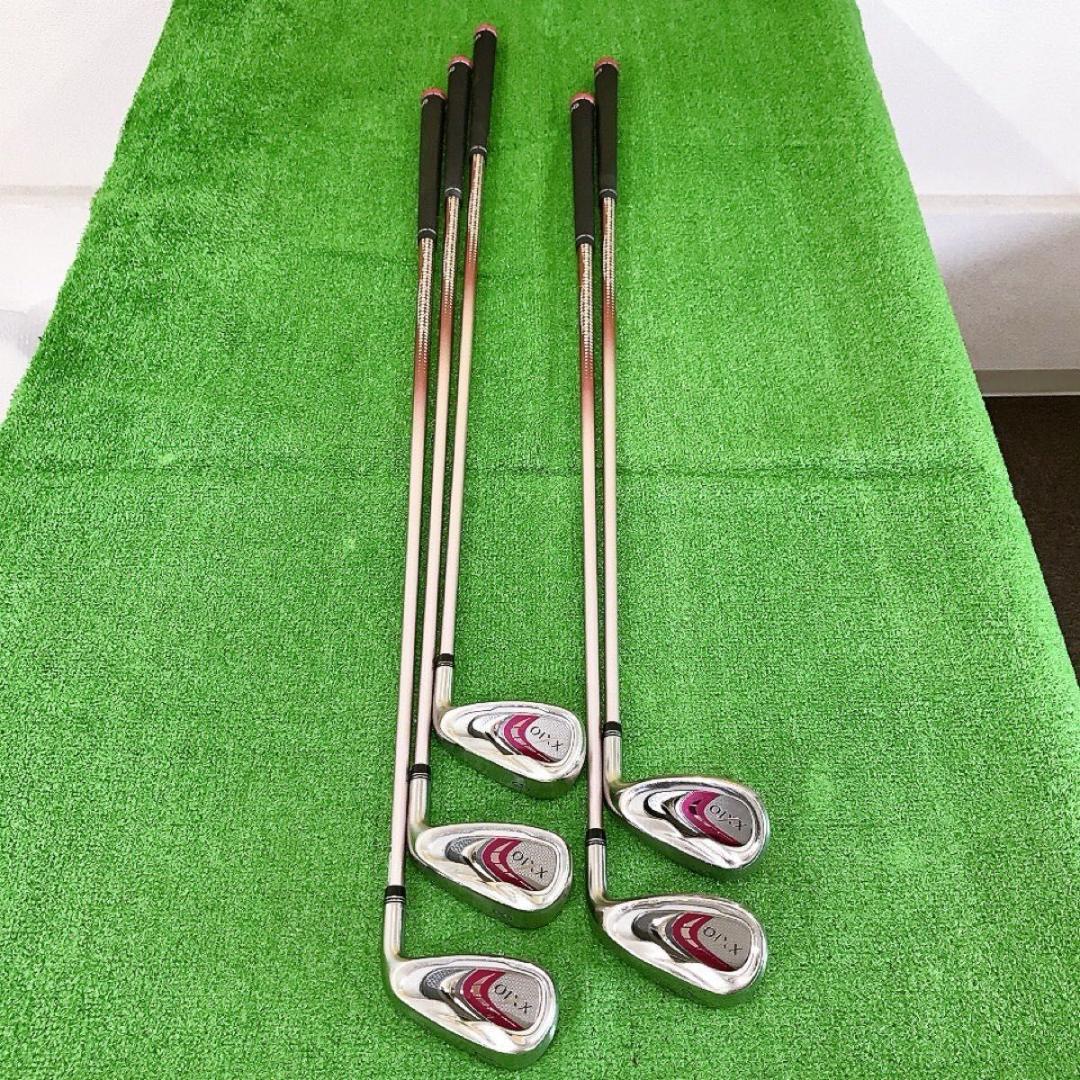 専用タ78★ゼクシオナイ 5本レディースアイアンセット A MP900Lボルドー