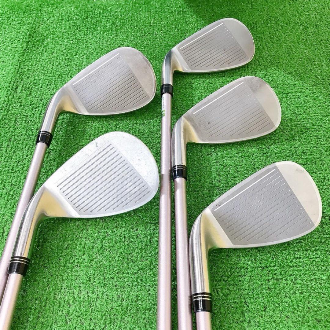 専用タ78★ゼクシオナイ 5本レディースアイアンセット A MP900Lボルドー