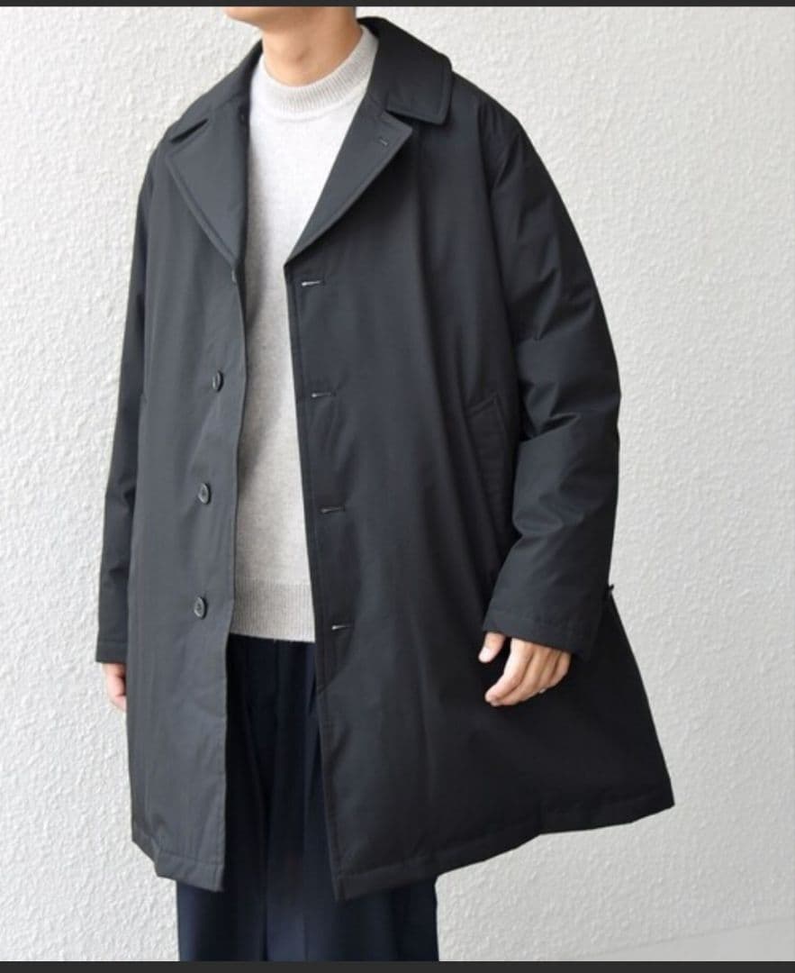 【SHIPS any】撥水/防風等 多機能 ダウン クラシカル ミドルカーコート