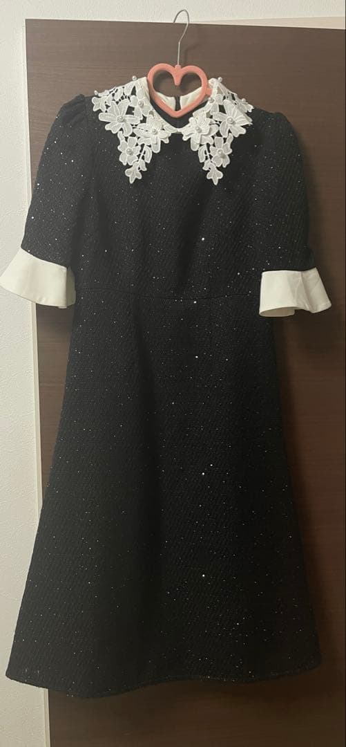 【人気】leja襟付きパーティードレスS