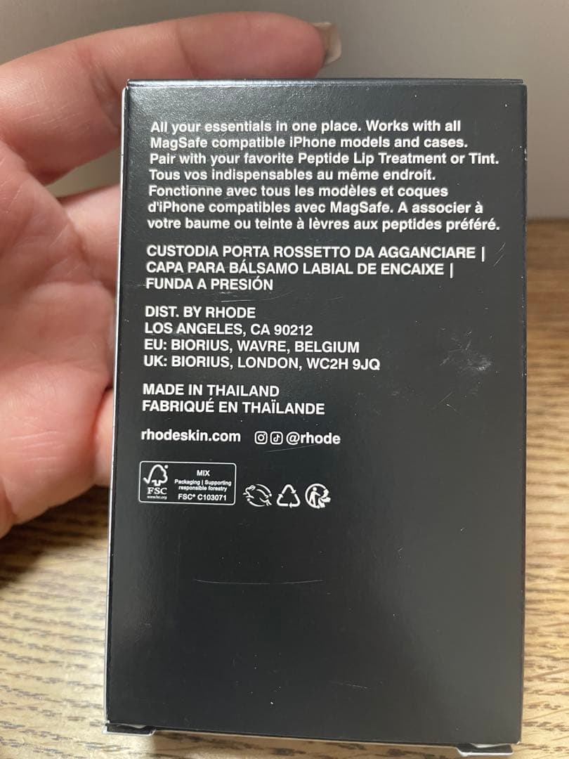 rhode SNAP-ON LIP CASE ヘイリーコスメ　リップ付き　ロード