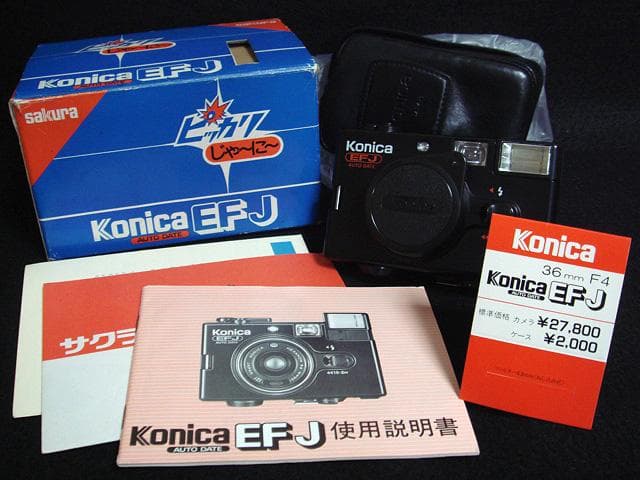 545 外観美品 コニカ EFJ konica c35 efj フィルムカメラ