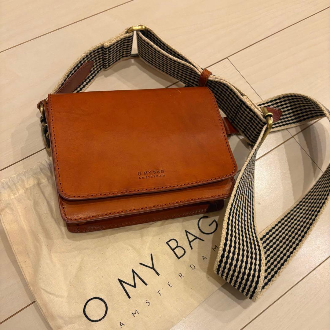 【1/26中限定価格】O MY BAG ブラウンレザーショルダーバッグ