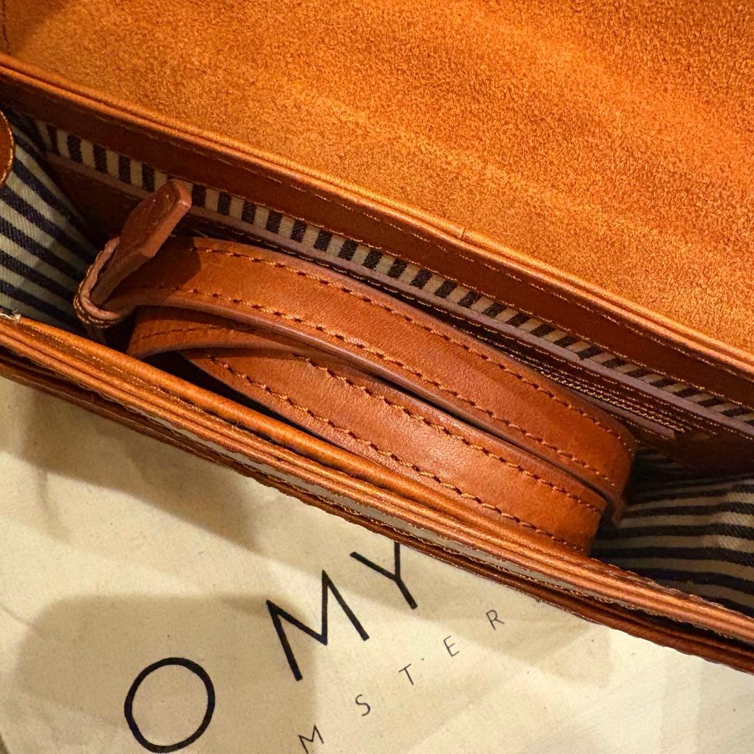 【1/26中限定価格】O MY BAG ブラウンレザーショルダーバッグ