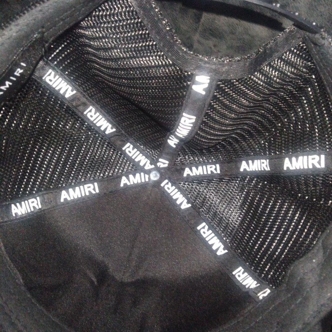 AMIRI ブラック トラッカーキャップ
