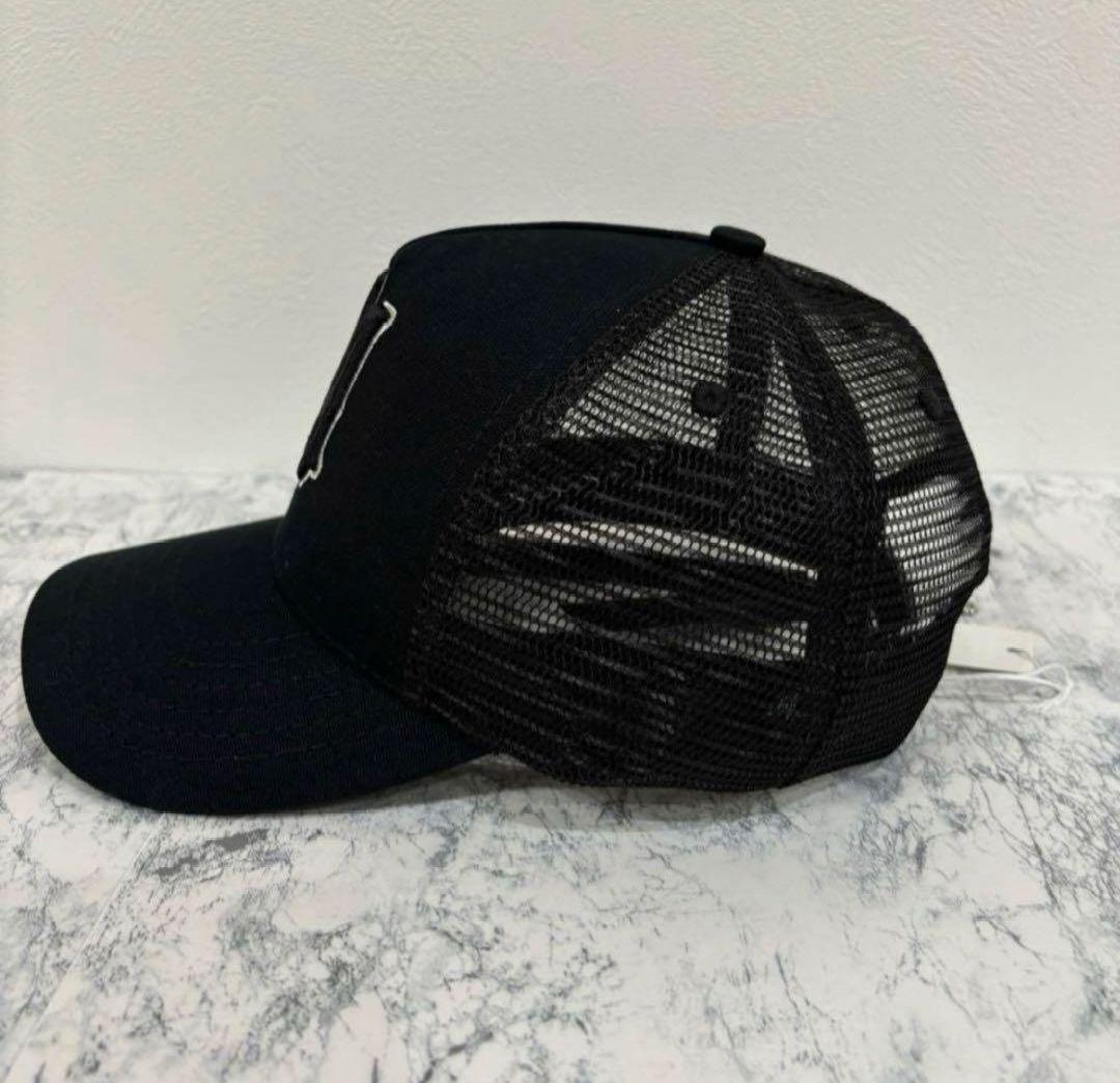 AMIRI ブラック トラッカーキャップ