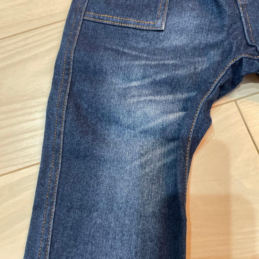 【新品未使用】デニム ジーンズストレッチダブルBタグ付き110＆スウェット