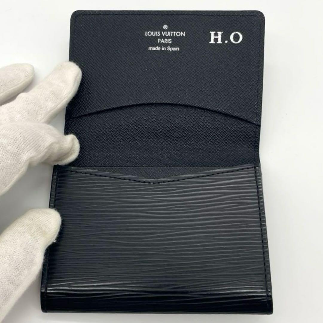 極美品✨ルイヴィトン カルトドゥヴィジット エピ ノワール 黒 名刺入れ