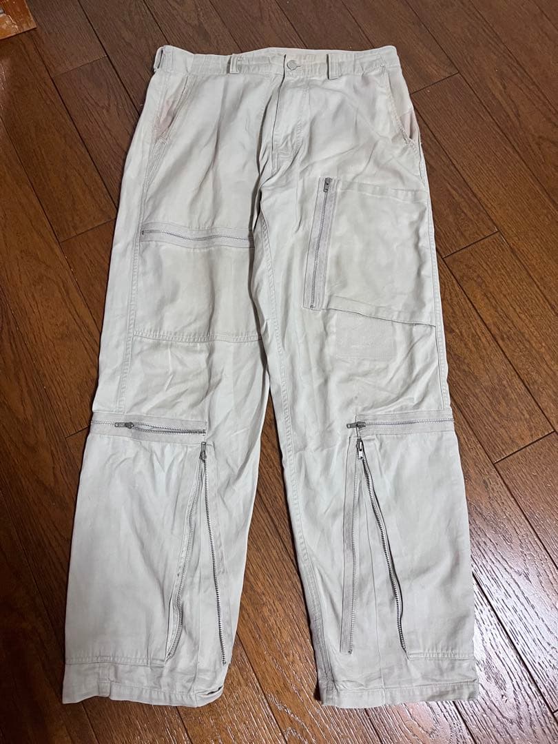 good enough グッドイナフ　1st フライトパンツ　ベージュ カーゴ
