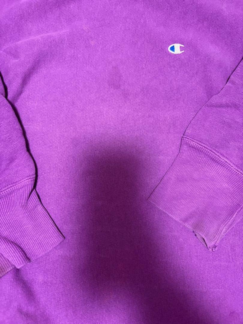 最終値下げ❗️Champion パープル スウェット リバースウィーブ