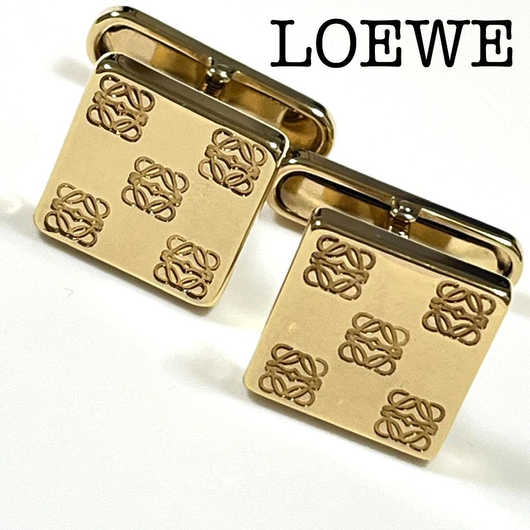 LOEWE ロエベ　アナグラム カフス ゴールド
