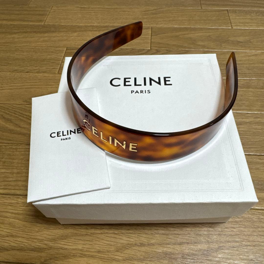 CELINE ブラウン カチューシャ