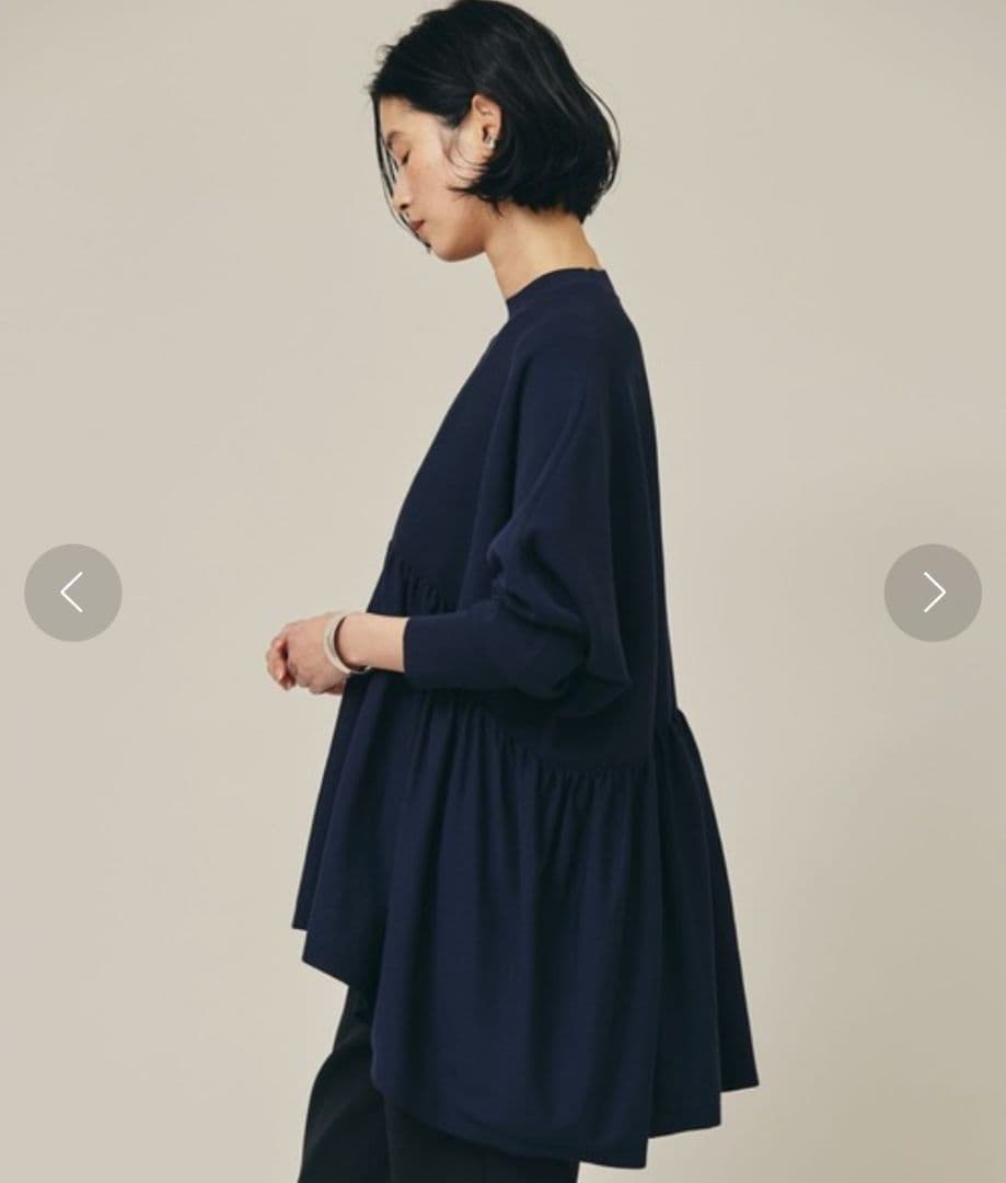 Curensology　テンセルポリエステルギャザープルオーバー