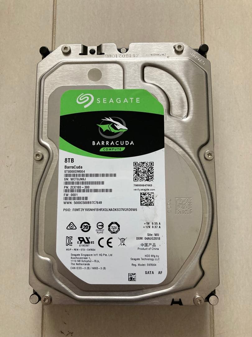 【格安】Seagate 8TB 内蔵HDD ハードディスク