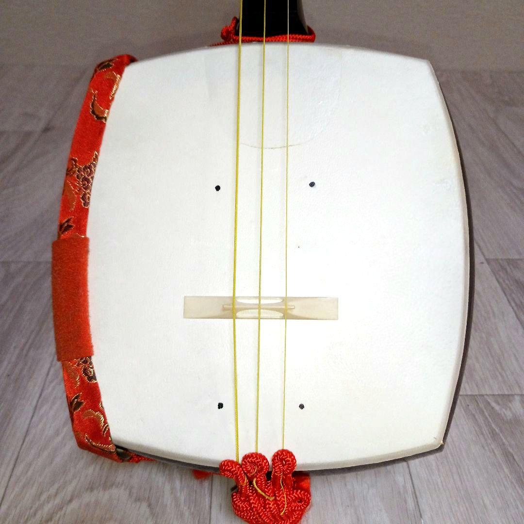 三味線 ケース付 紫檀 細棹 お稽古