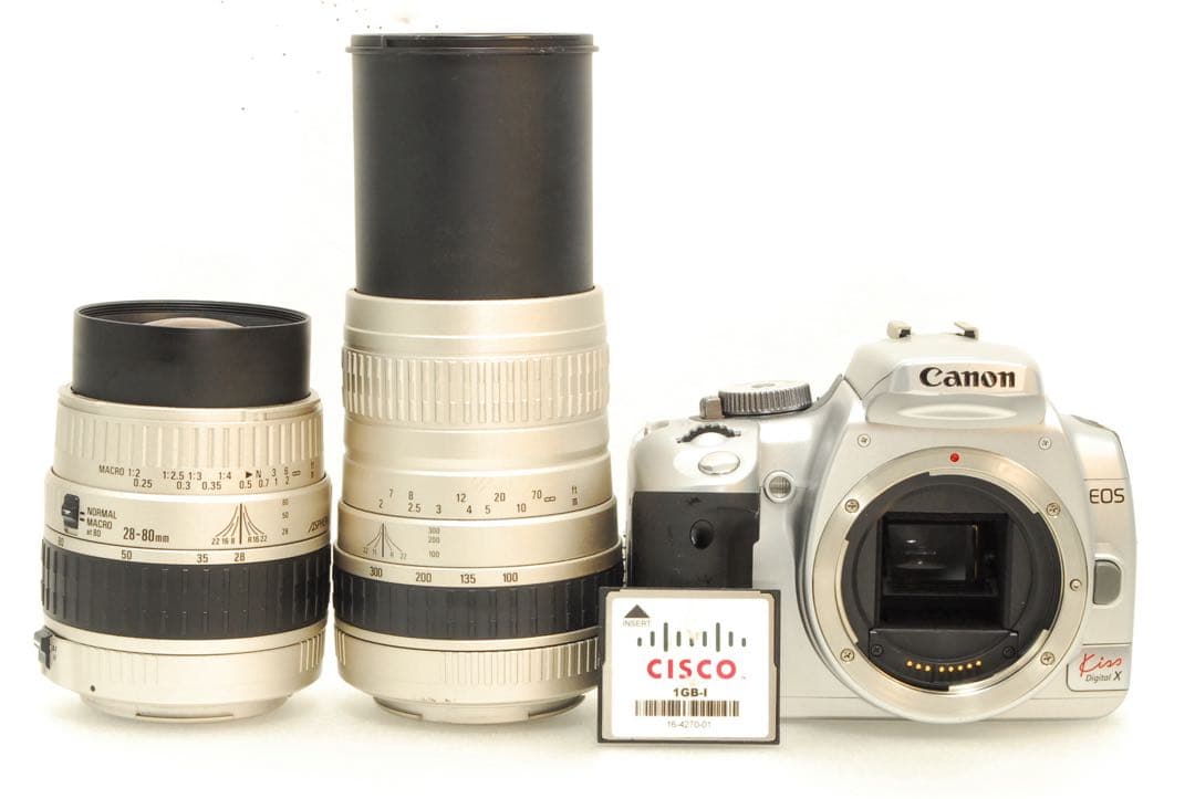Canon EOS Kiss X ❤️ダブルレンズ キヤノン シルバー 一眼レフ