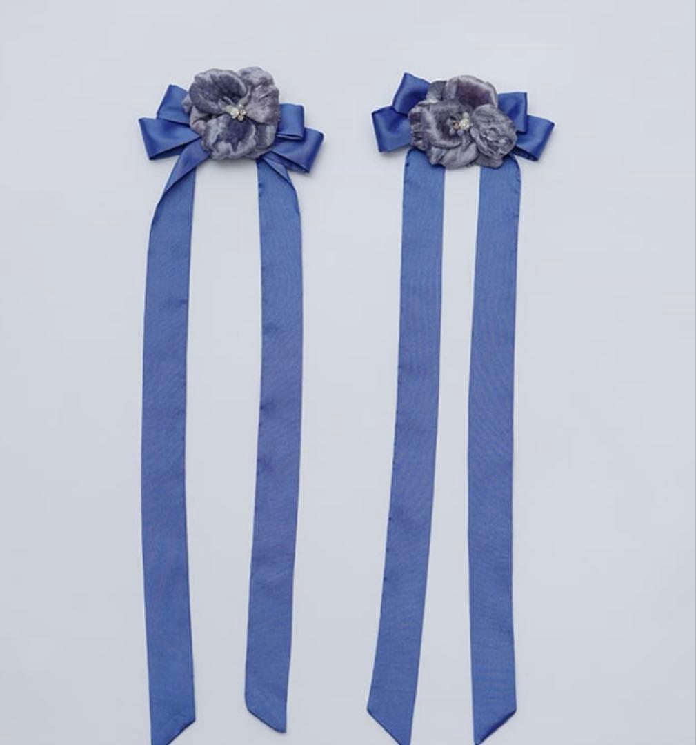 K*1様 星箱works カクテルハット　キャノティエ　花と蝶の刺繍付き帽子