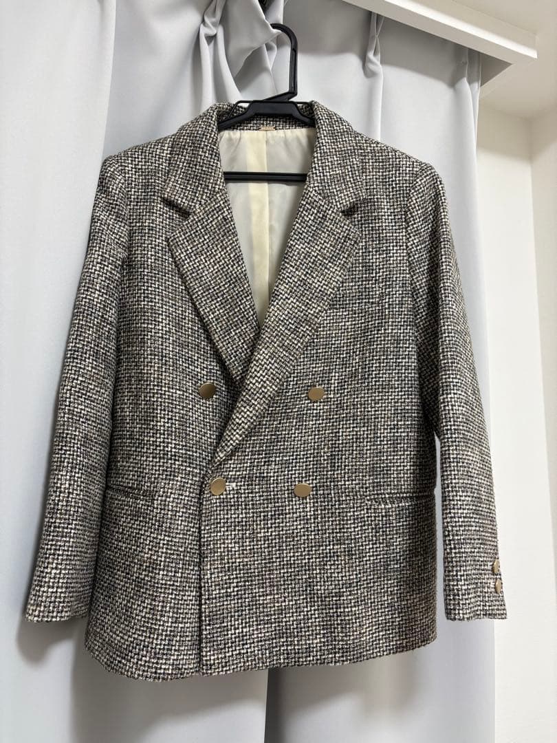 WALNUTMilaOwenツイードジャケット＋ローブブラン　セットアップ