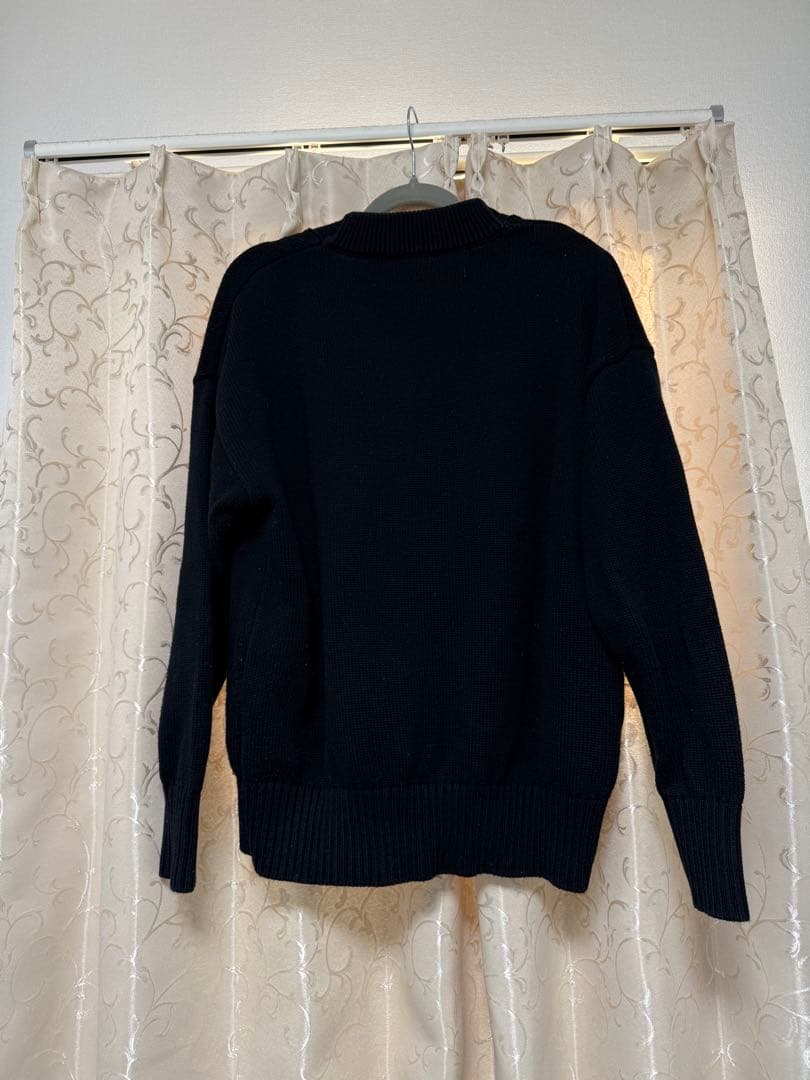 ami ネイビー カーディガン ハート刺繍　s