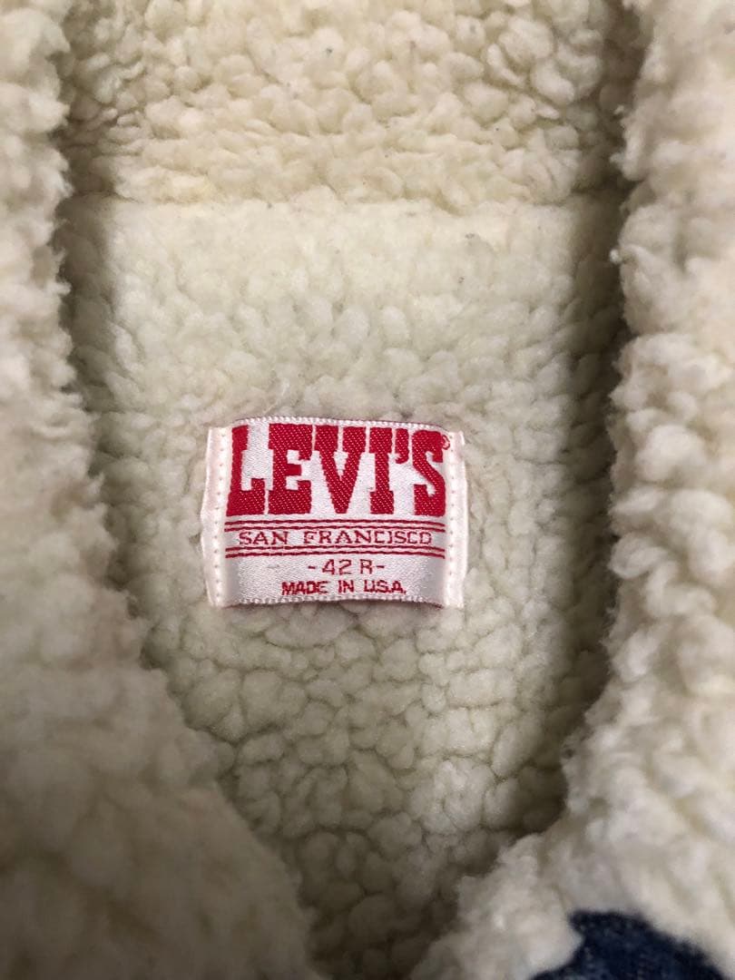 80s Levi's 70608-0216 usa製　ボアジャケット 42