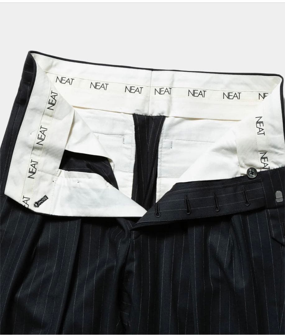 パンツ NEAT 140's Wool Pinstripe STANDARD