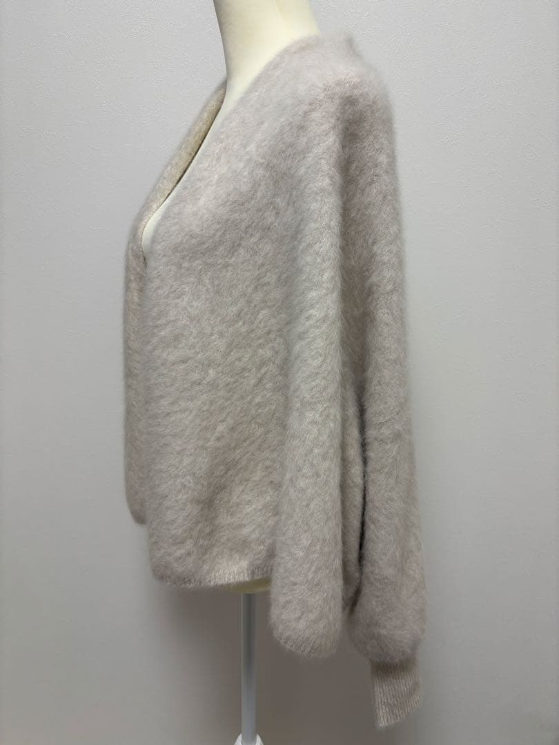 25AW新作☆NOBLEノーブルFOX/Caファーニットカーディガン