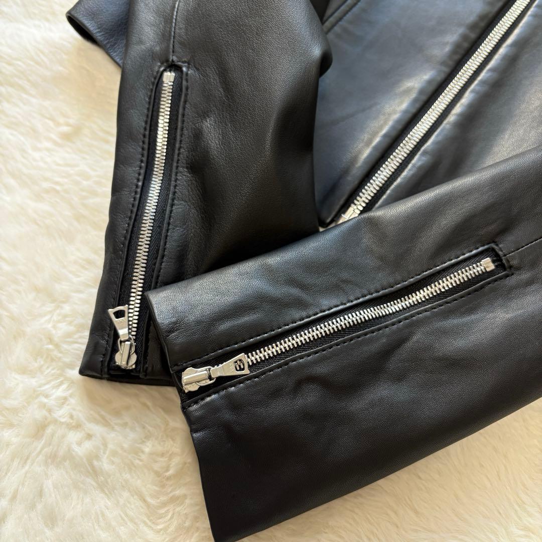 未使用タグ＊Theory CROP CREW JKT 　ブラック　S