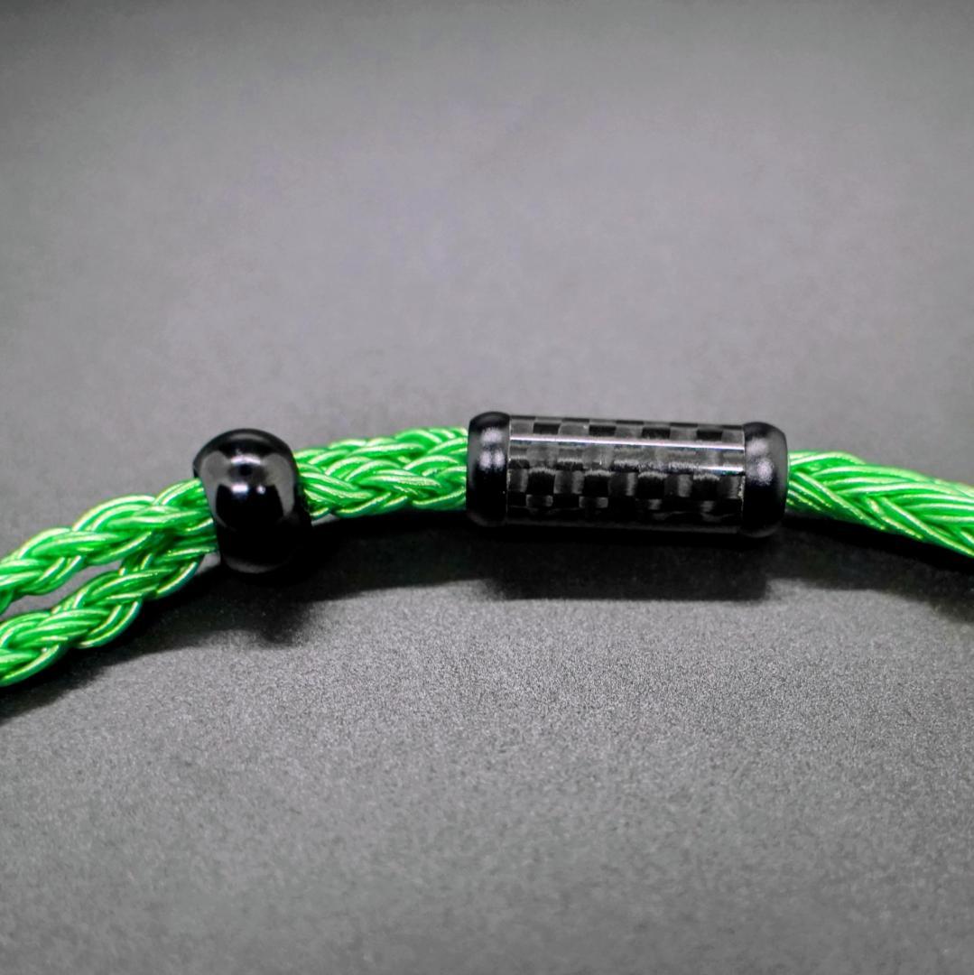 Z1R/M9/M7専用 24コア 7N銀メッキ 希少グリーン 4.4mm L字