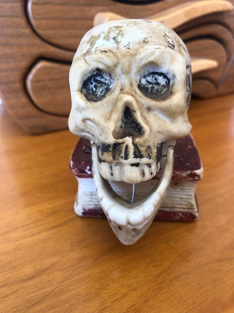 ビンテージ　50s スカル　髑髏　骸骨　ネイバーフッド　ミッドセンチュリー