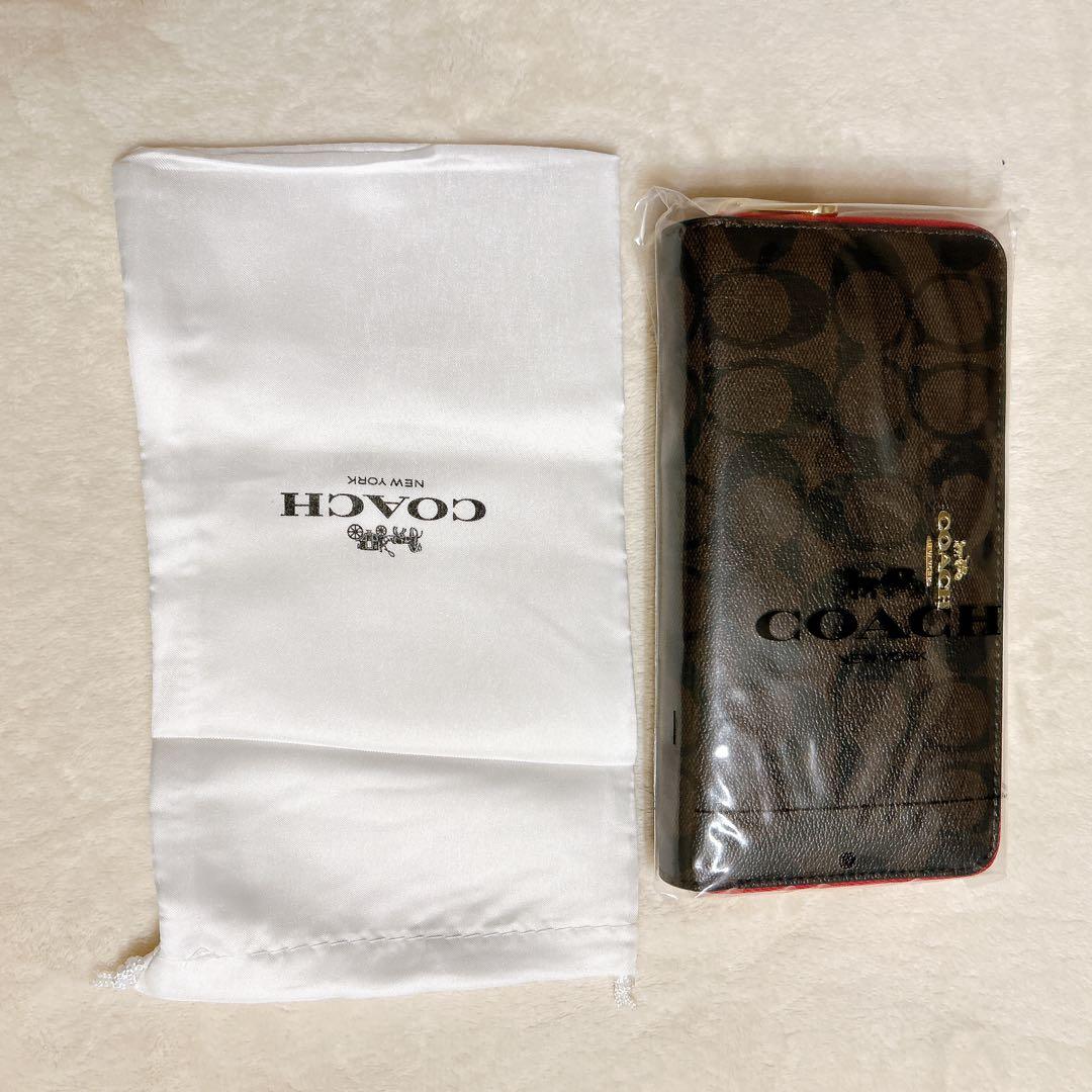 COACH コーチ 長財布 ラウンドファスナー お洒落