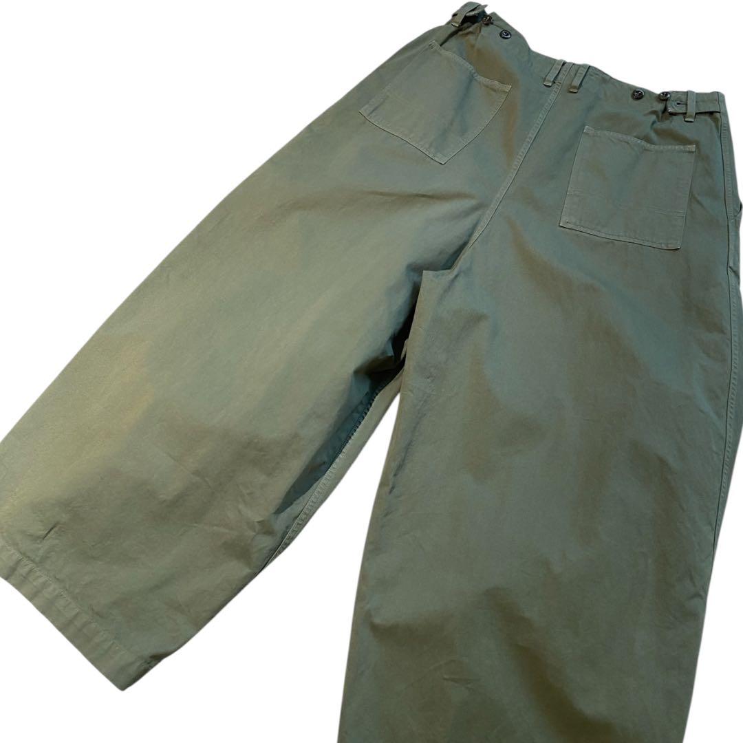 【未使用】nest robe コットンカーゴパンツ ファティーグ ワイド パンツ