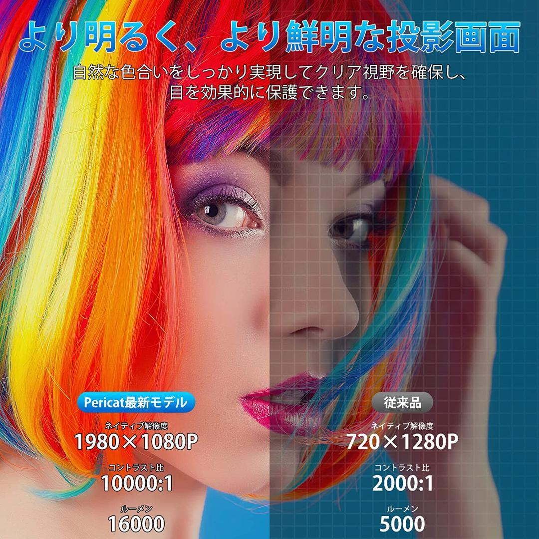 ロジェクター WiFi / 1080P//4K対応/Bluetooth