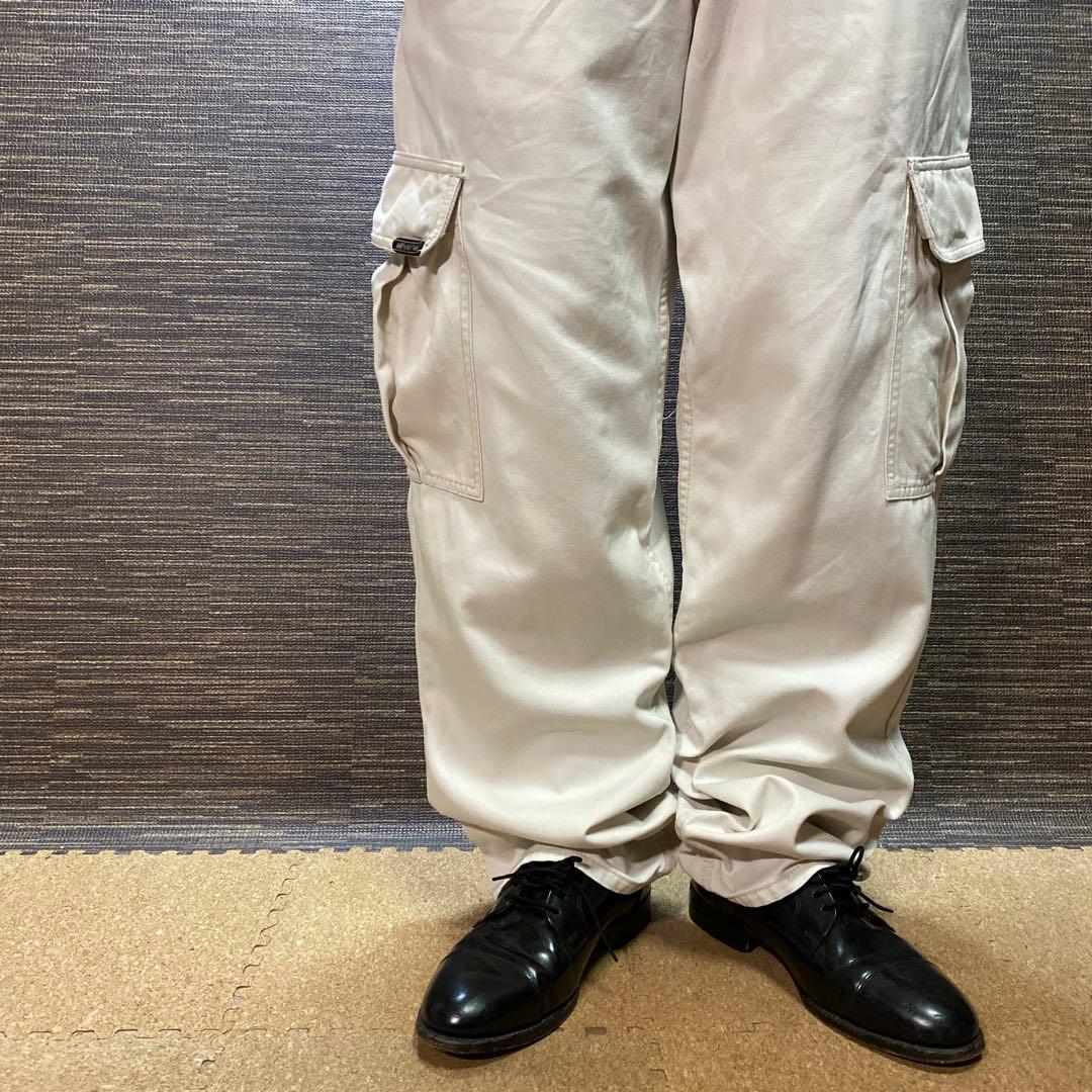 SILVERTAB カーゴパンツ ホワイト　90s 古着　Y2K W34相当