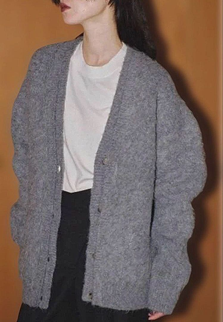 todayful brushd V neckカーディガン