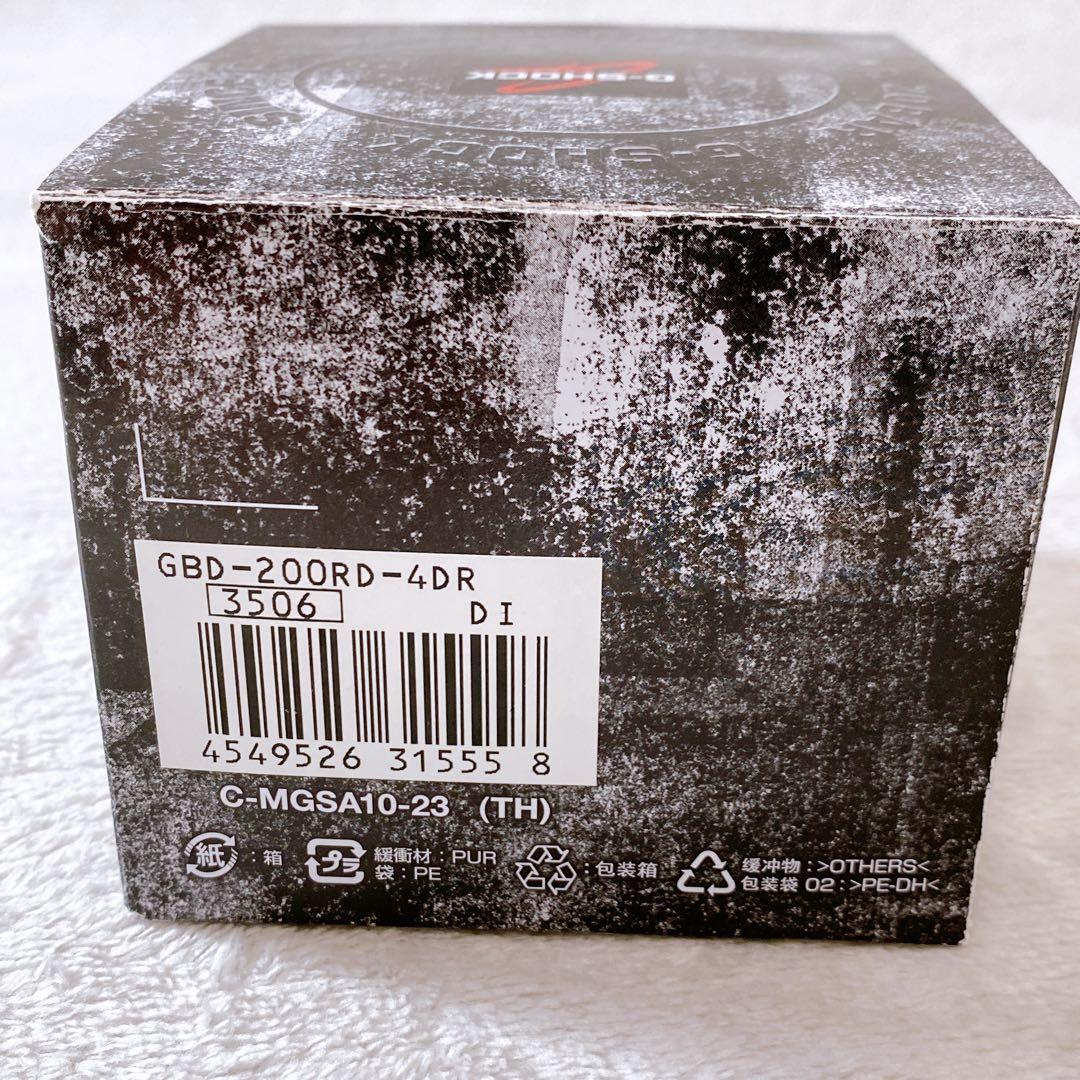 希少 美品　カシオ　G-SHOCK　GBD-200RD-4JF　レッド　限定品