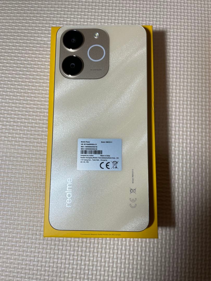 【美品】realme Note 70T 本体　4GB＋64GB ゴールド