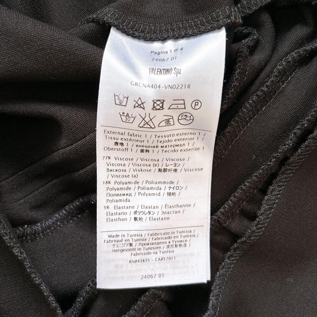 美品♡　レッドヴァレンティノ　フリル　ドット　シースルー ノースリーブワンピース