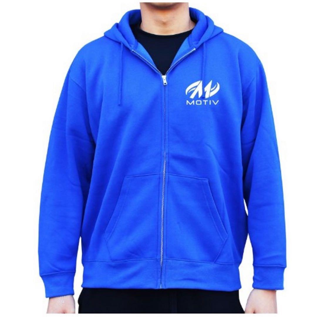 モーティブ 裏起毛 ボウリングパーカー ジップアップ (サイズM)