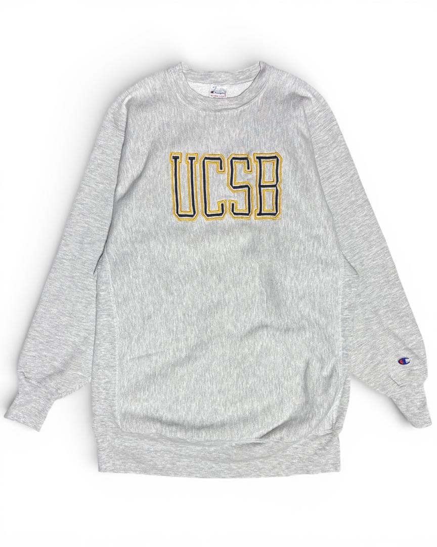 90s チャンピオン リバースウィーブ カレッジ UCSB 刺繍ロゴ 刺繍タグ