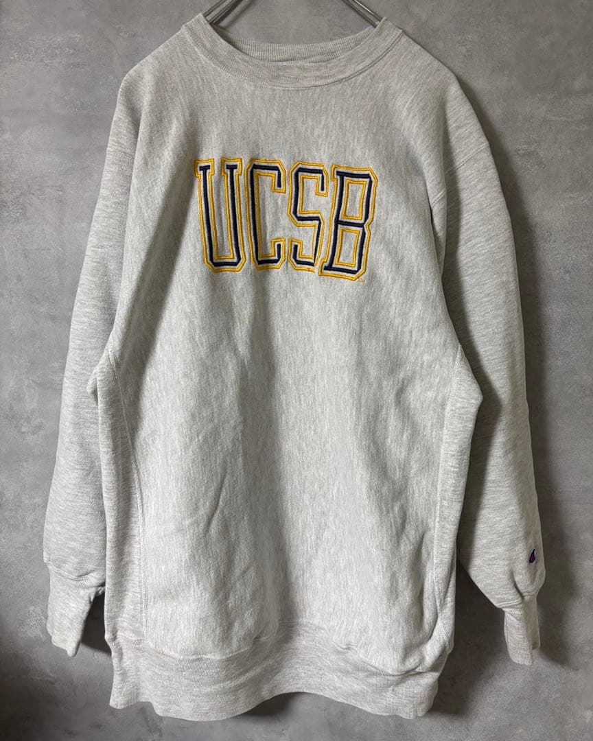 90s チャンピオン リバースウィーブ カレッジ UCSB 刺繍ロゴ 刺繍タグ
