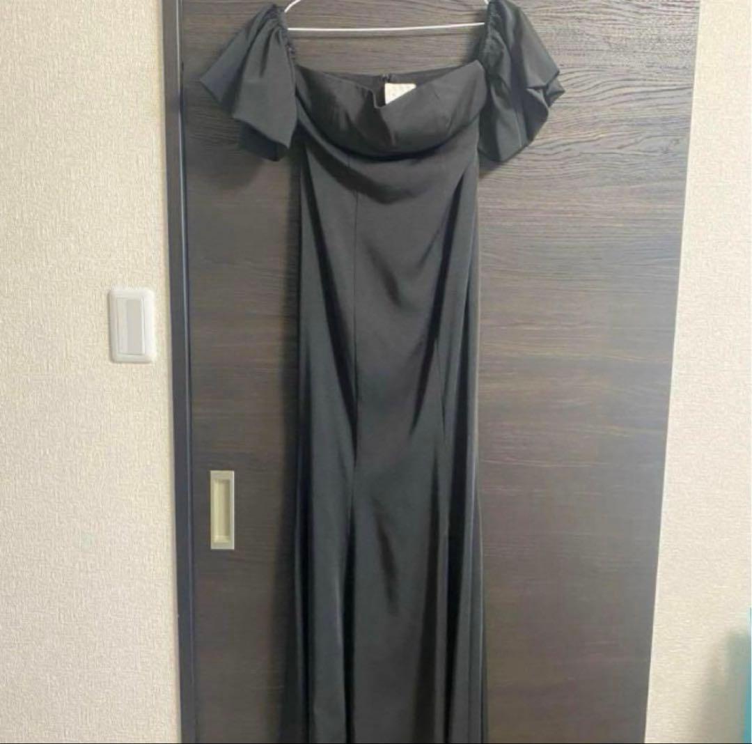 ‼️本日限定価格‼️ドレスプロダクションW225BK オフショルマーメイドドレス