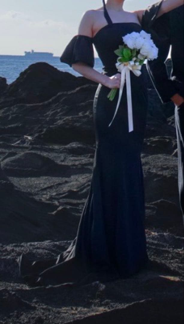 ‼️本日限定価格‼️ドレスプロダクションW225BK オフショルマーメイドドレス