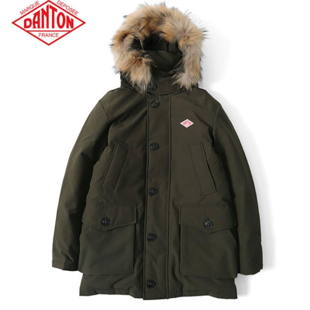 ダントン ダウンジャケット オリーブ カーキ