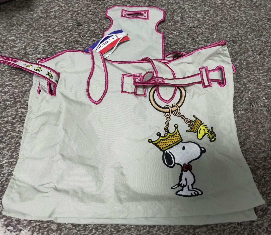 新品 ラクゼット × スヌーピー チャーム S ホワイト LA COUSETTE