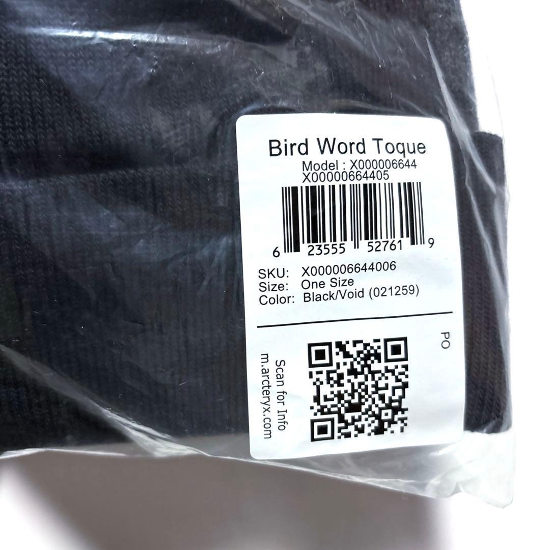 新品 アークテリクス バードワード トーク ブラック ボイド