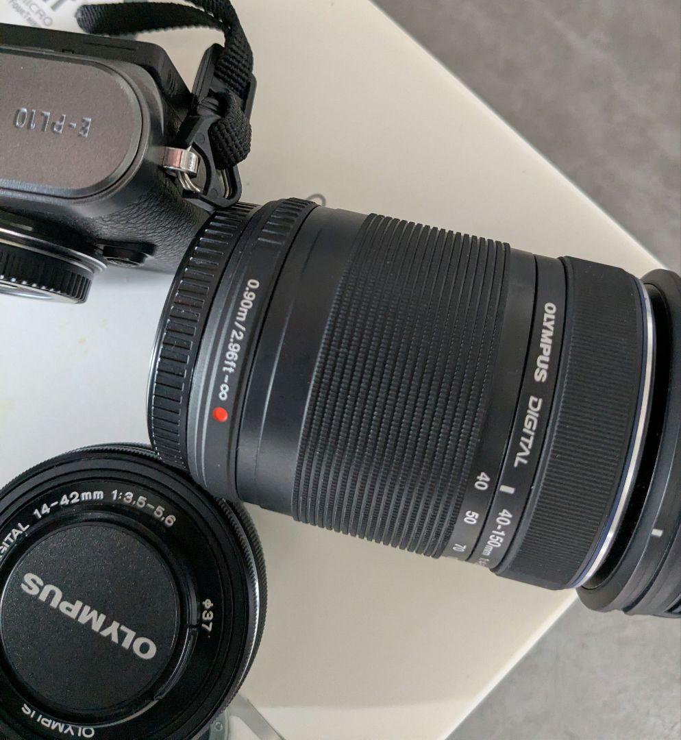 Olympus E-PL10 ミラーレス一眼 本体とレンズ2本、SDカード付き